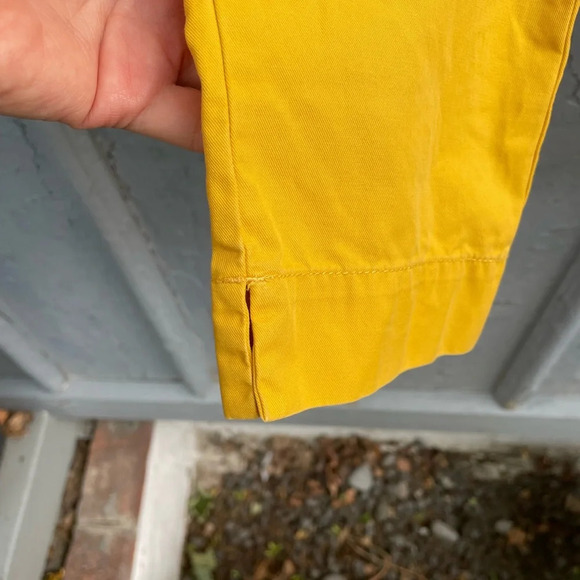 G1 Basic Goods Iconic  Chino Paper Twill Mustard cotton pants, size 2 - Picture 10 of 13